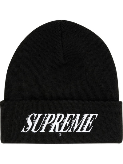 Supreme Crossover embroidered-logo cotton beanie outlook