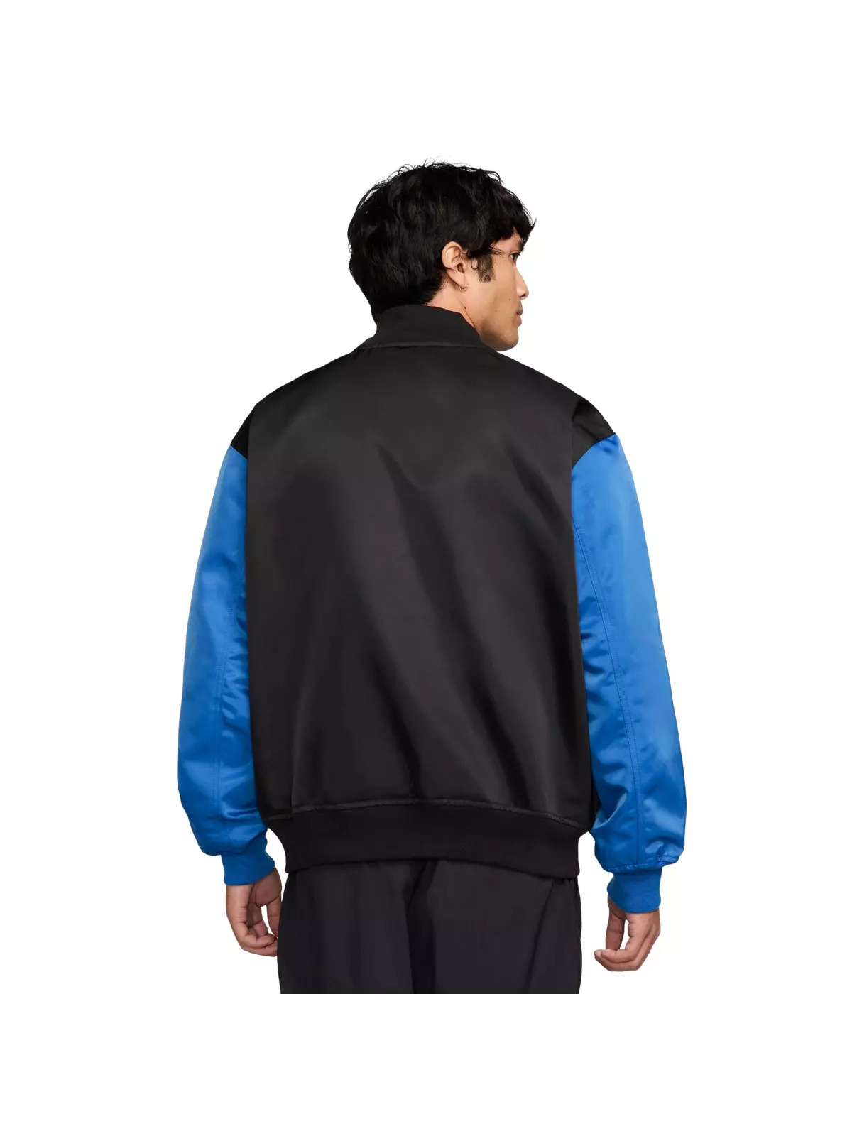 Men's Brooklyn Collegiate Varsity Jacket-Black - 2