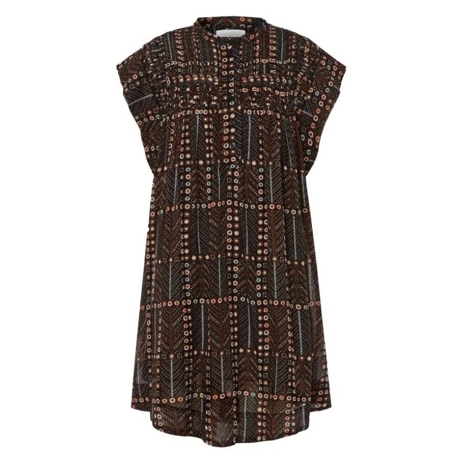 Isabel Marant Etoile Leazali Pintucked Mini Dress - 1