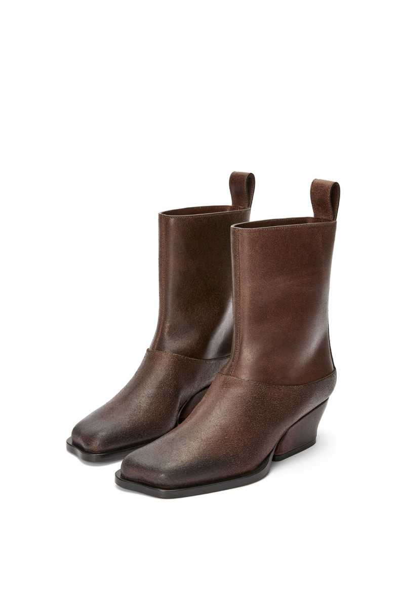 Onda bootie in split calfskin 3