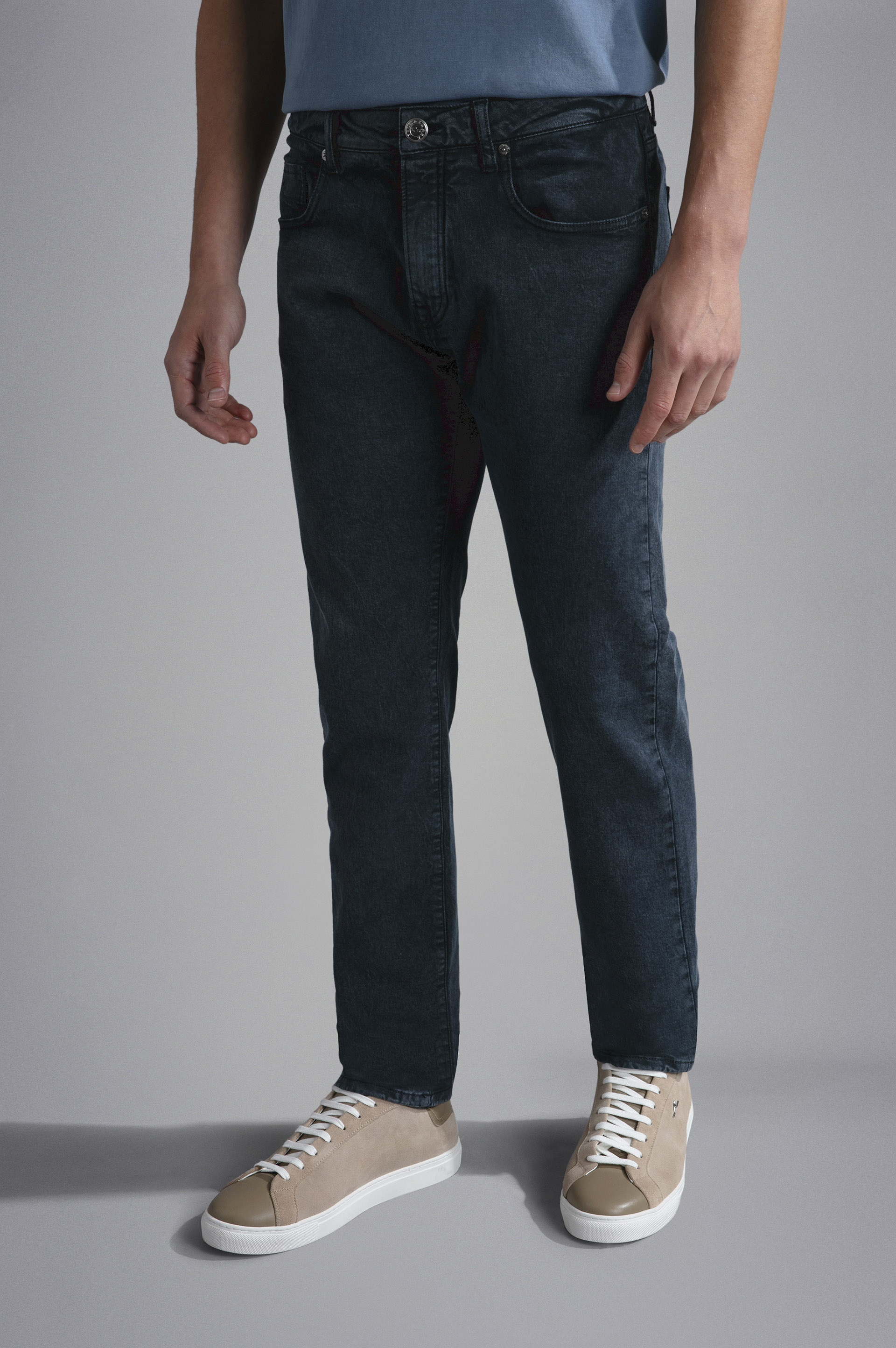 STRETCH COTTON 5 POCKETS TROUSERS - 6