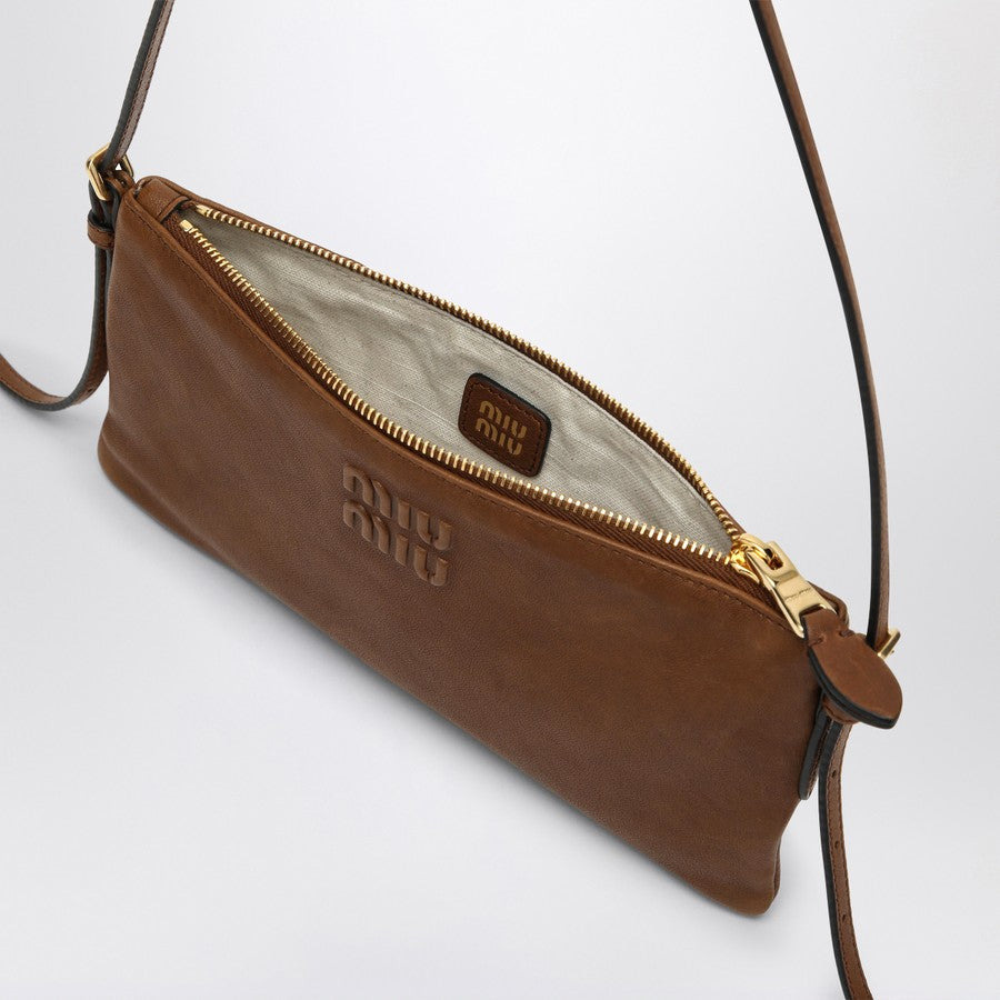 MIU MIU LEATHER SHOULDER BAG - 3