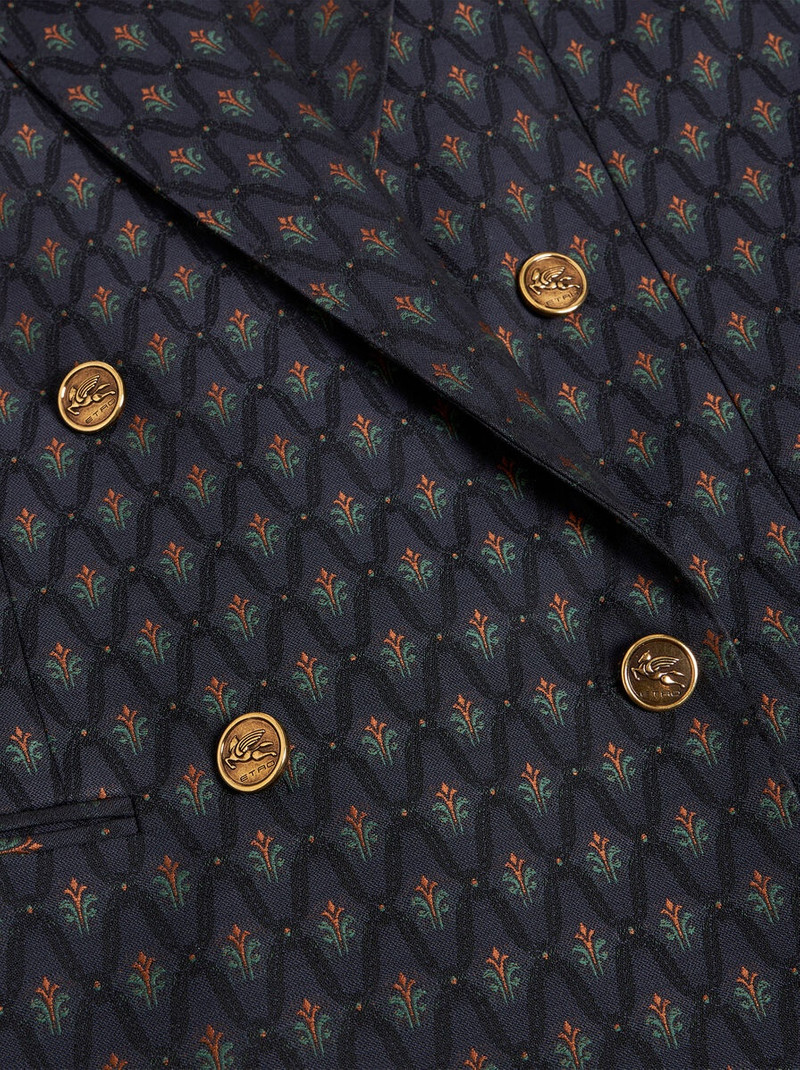 DOUBLE-BREASTED WOOL JACQUARD JACKET 7