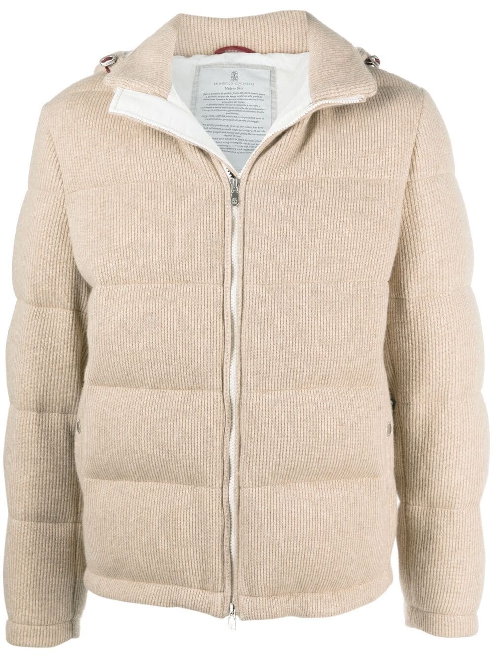 cashmere padded jacket - 1