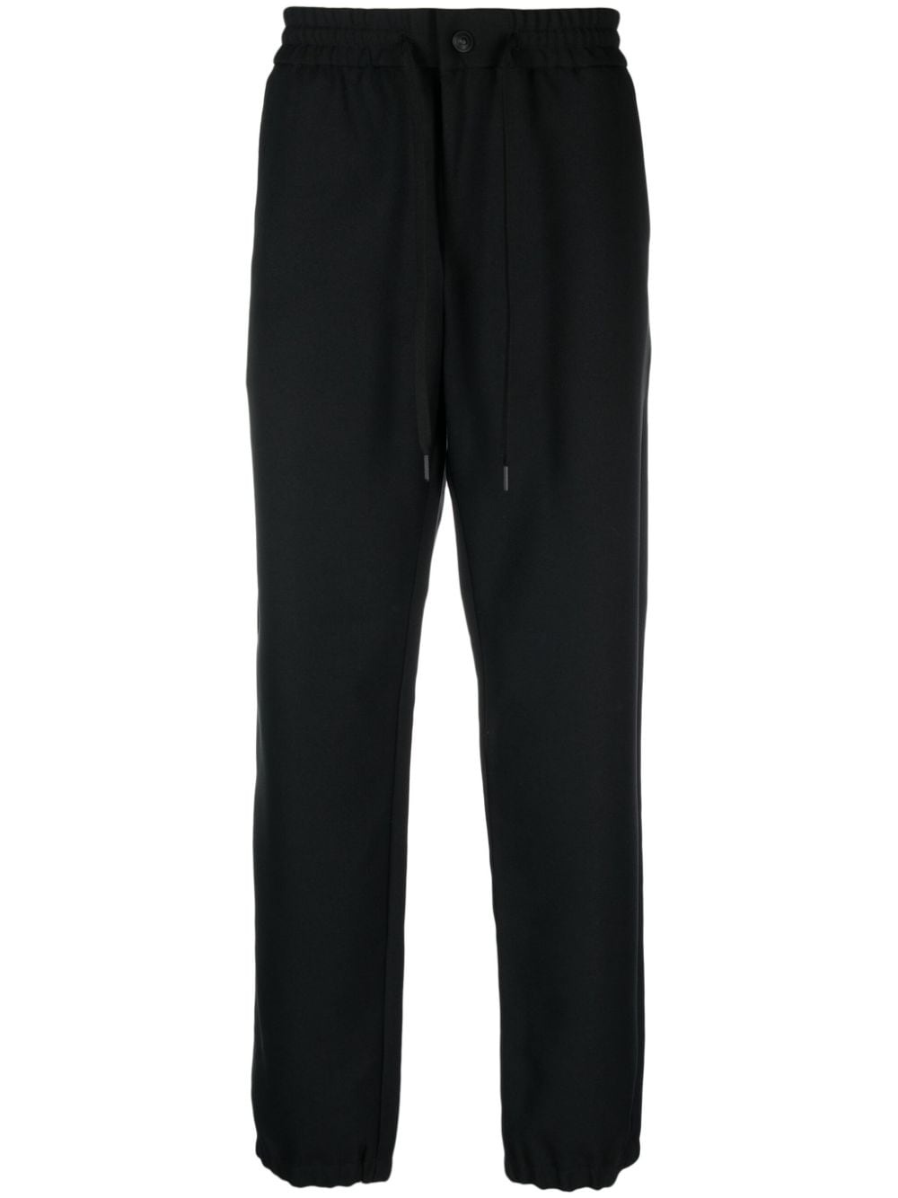 logo-print straight-leg trousers - 1