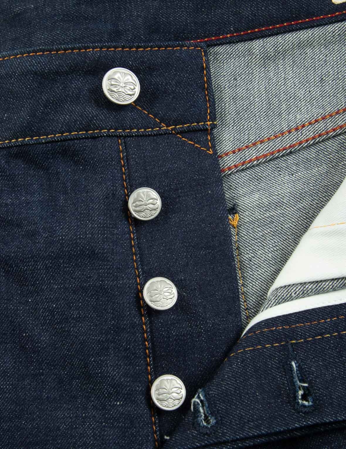 EAGLE AND KAMON-PATTERN POCKET CARROT-FIT JEANS #2017 - 11