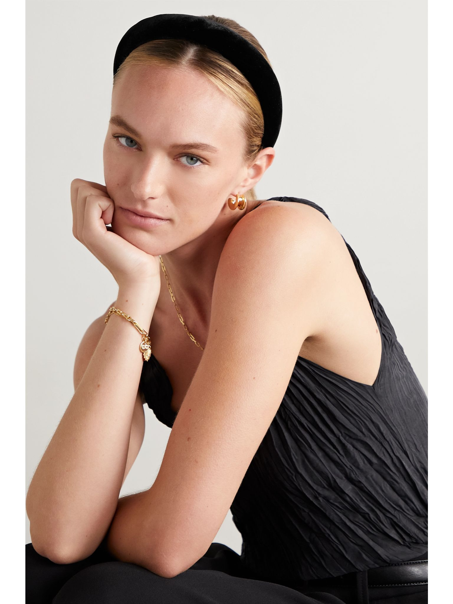 Tori velvet headband Black - 2