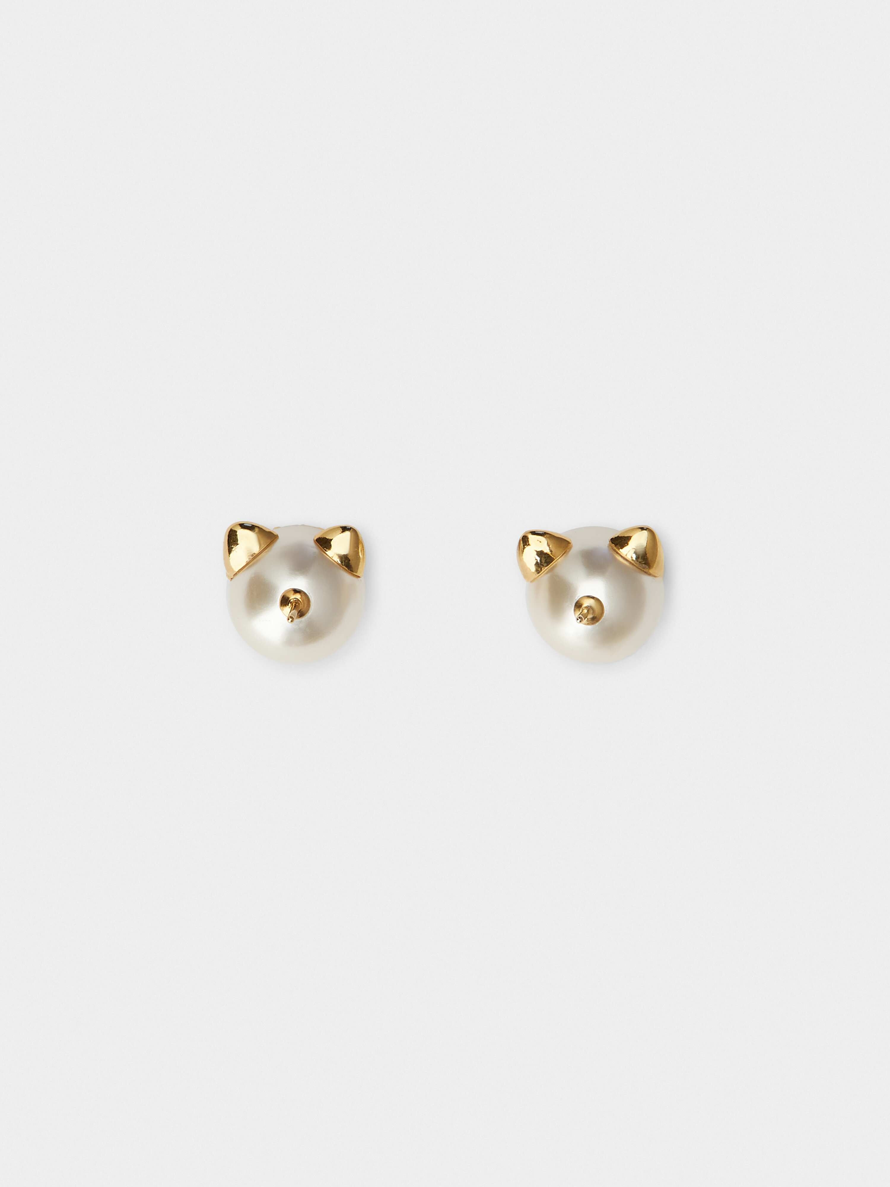 Pearl Cat Earrings 3