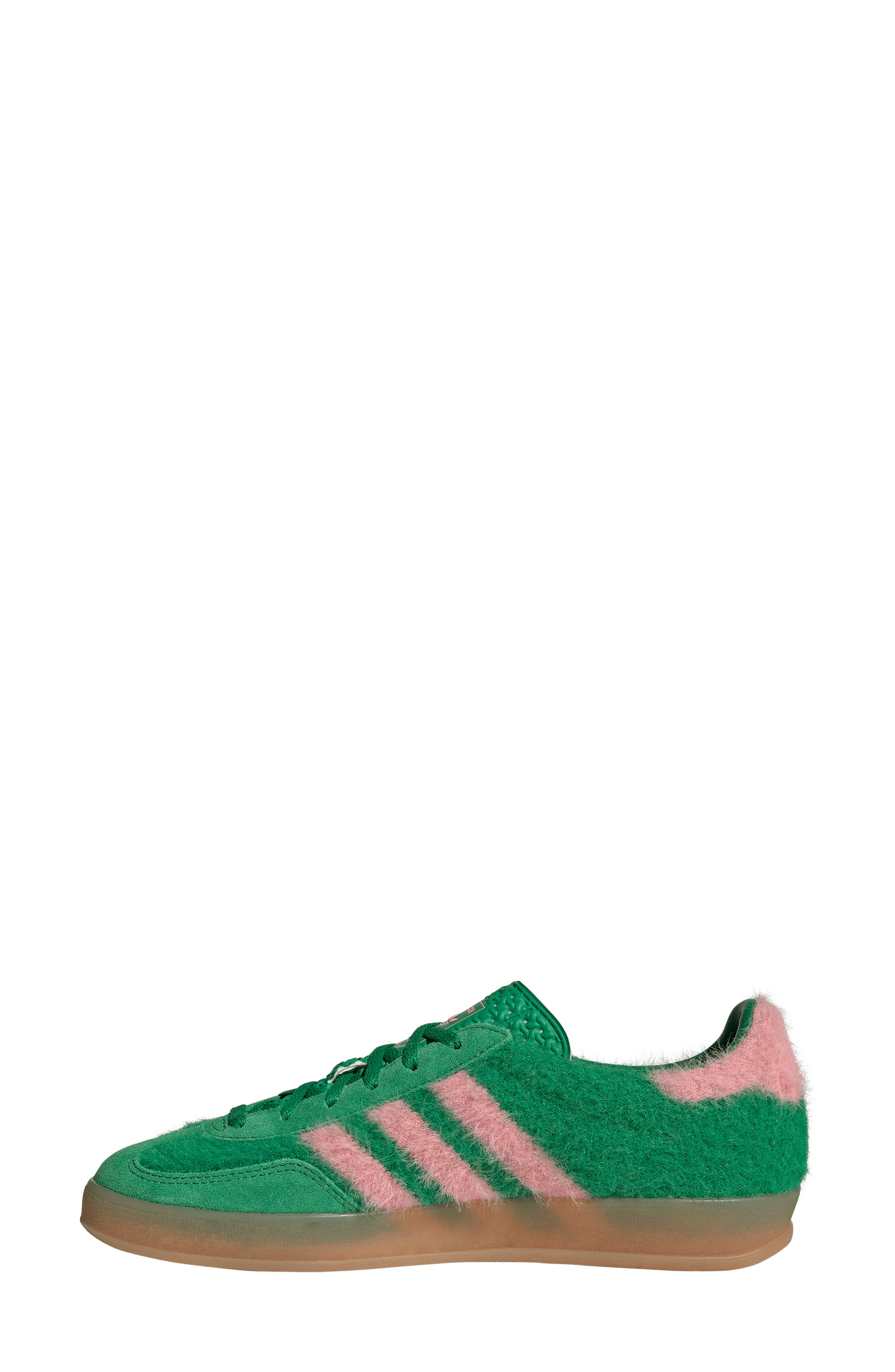 adidas Gazelle Indoor Sneaker in Green/Pink/Gum at Nordstrom - 6