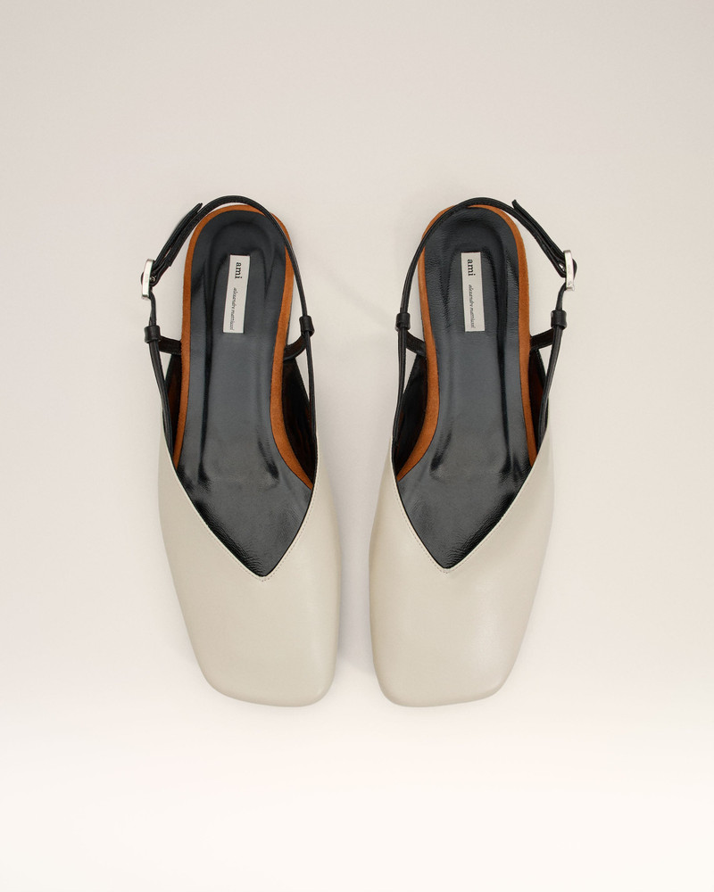 BEIGE LEATHER SLINGBACKS 5