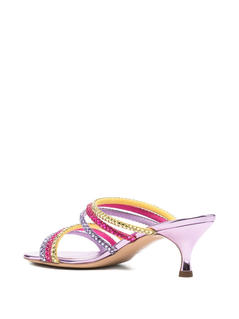crystal-embellished metallic sandals 3