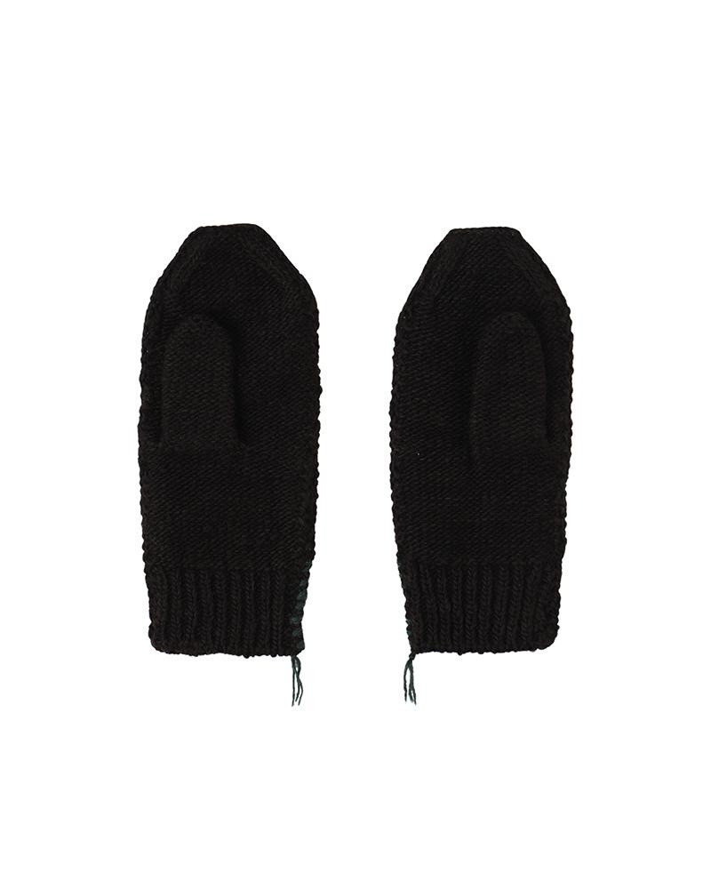 visvim KNIT MITTEN (N.D.) BLACK outlook