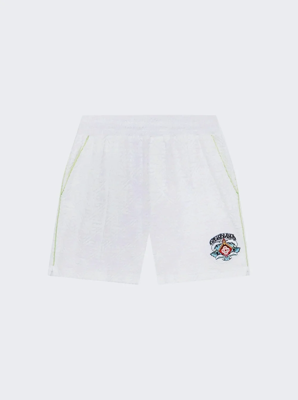 Towelling Monogram Short White - 1