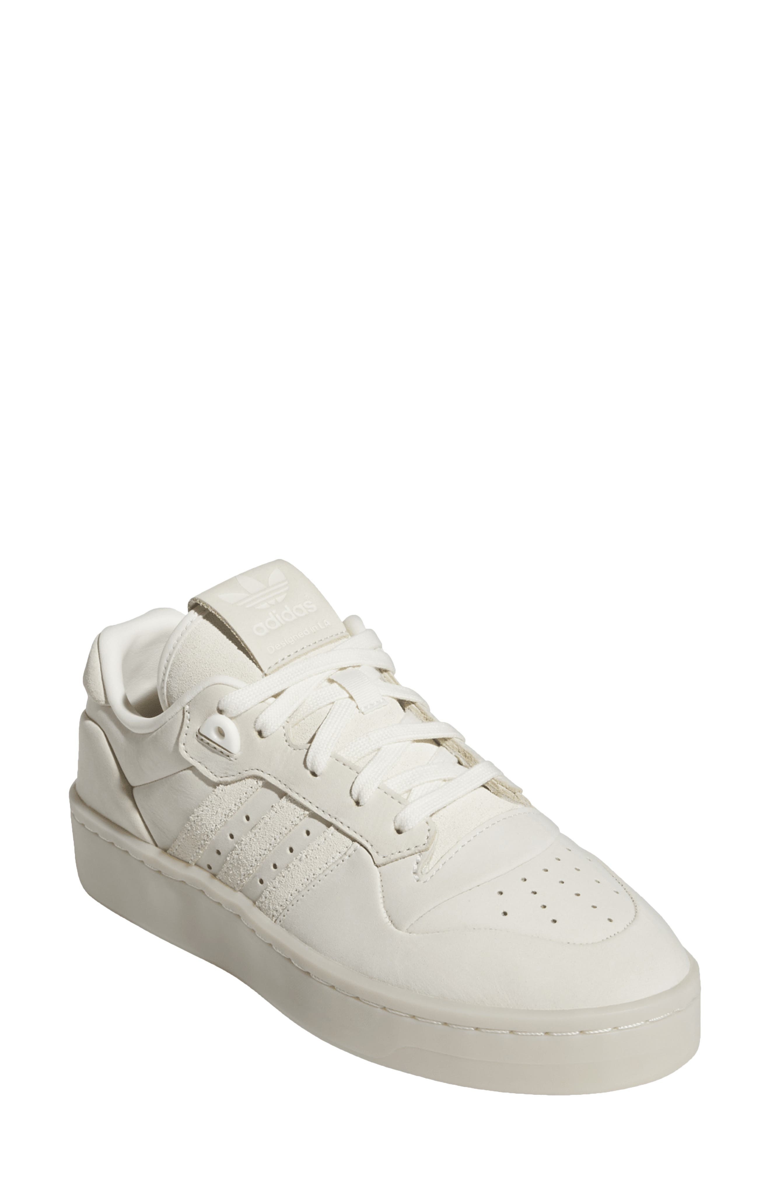 adidas Rivalry Lux Low Top Basketball Sneaker in Cream/cream/alumina at Nordstrom - 1