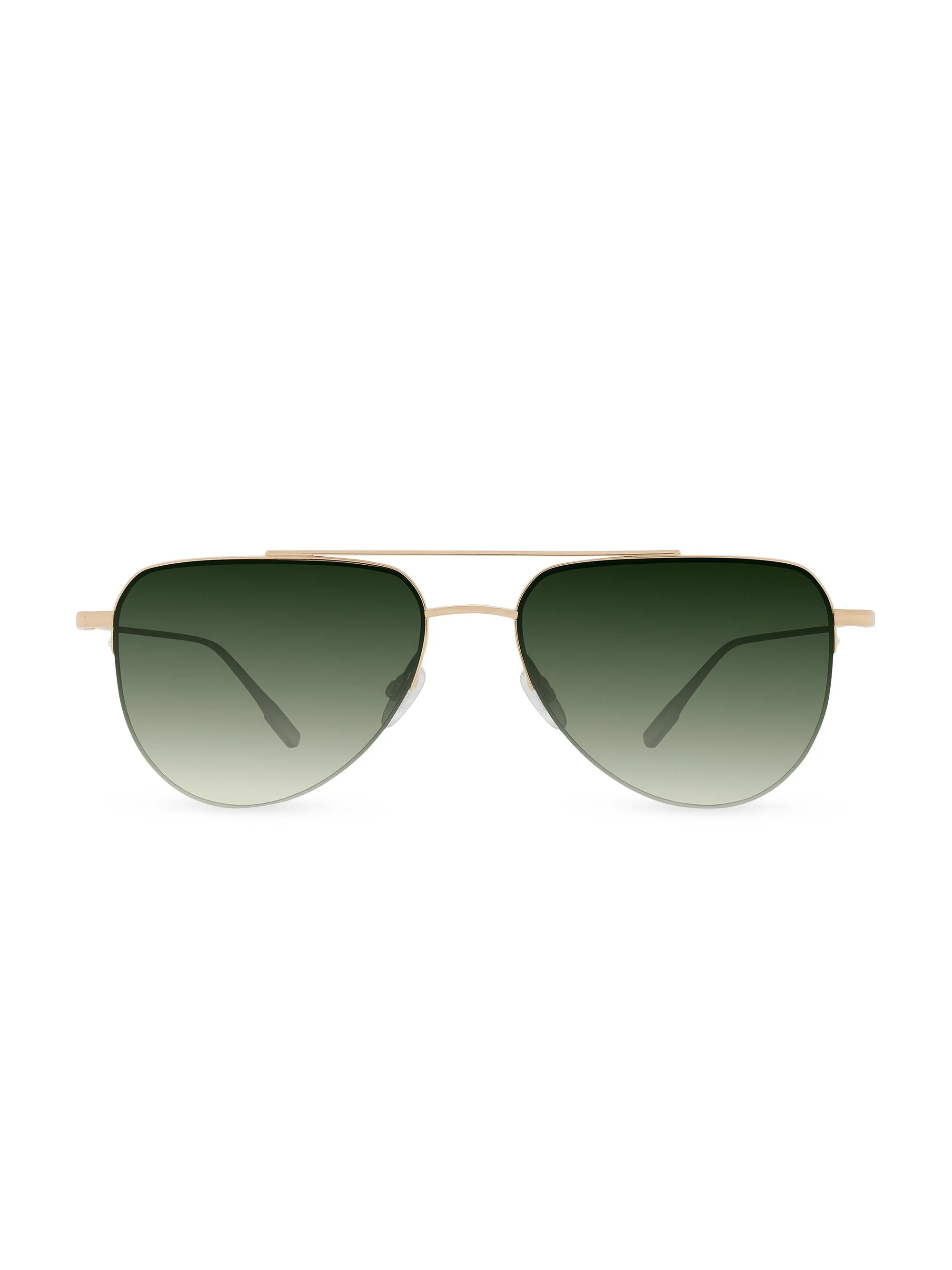 Women's McNair 55MM Aviator Sunglasses - Gold Green Gradient - 1