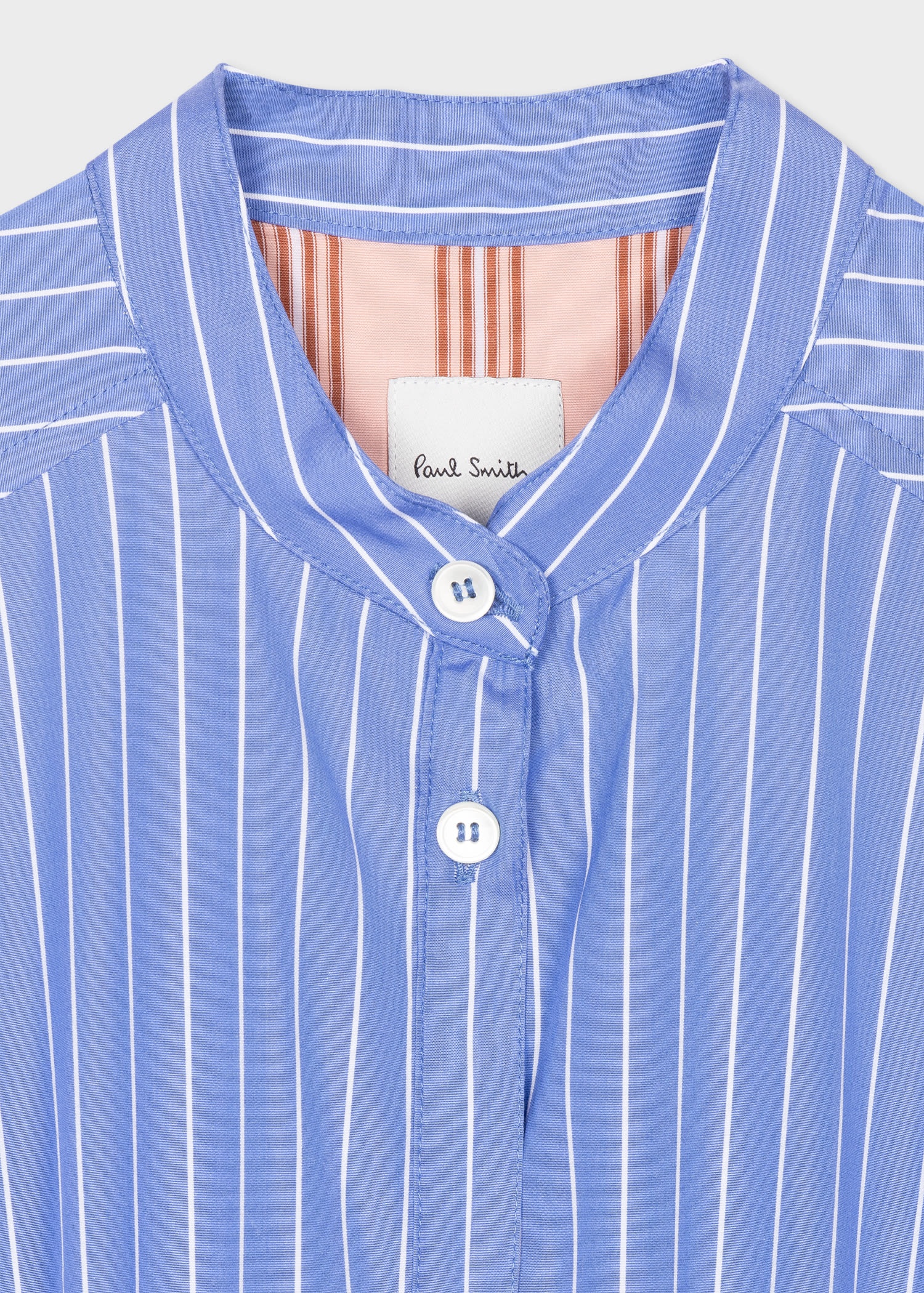 Stripe Shirt Midi Dress - 2