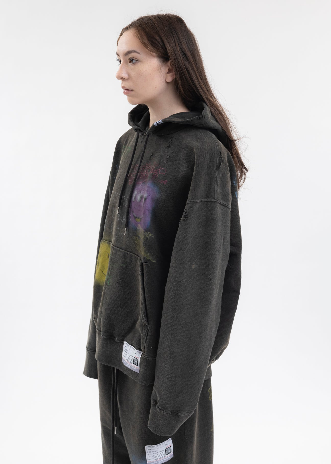 Black Bleached Hoodies - 3