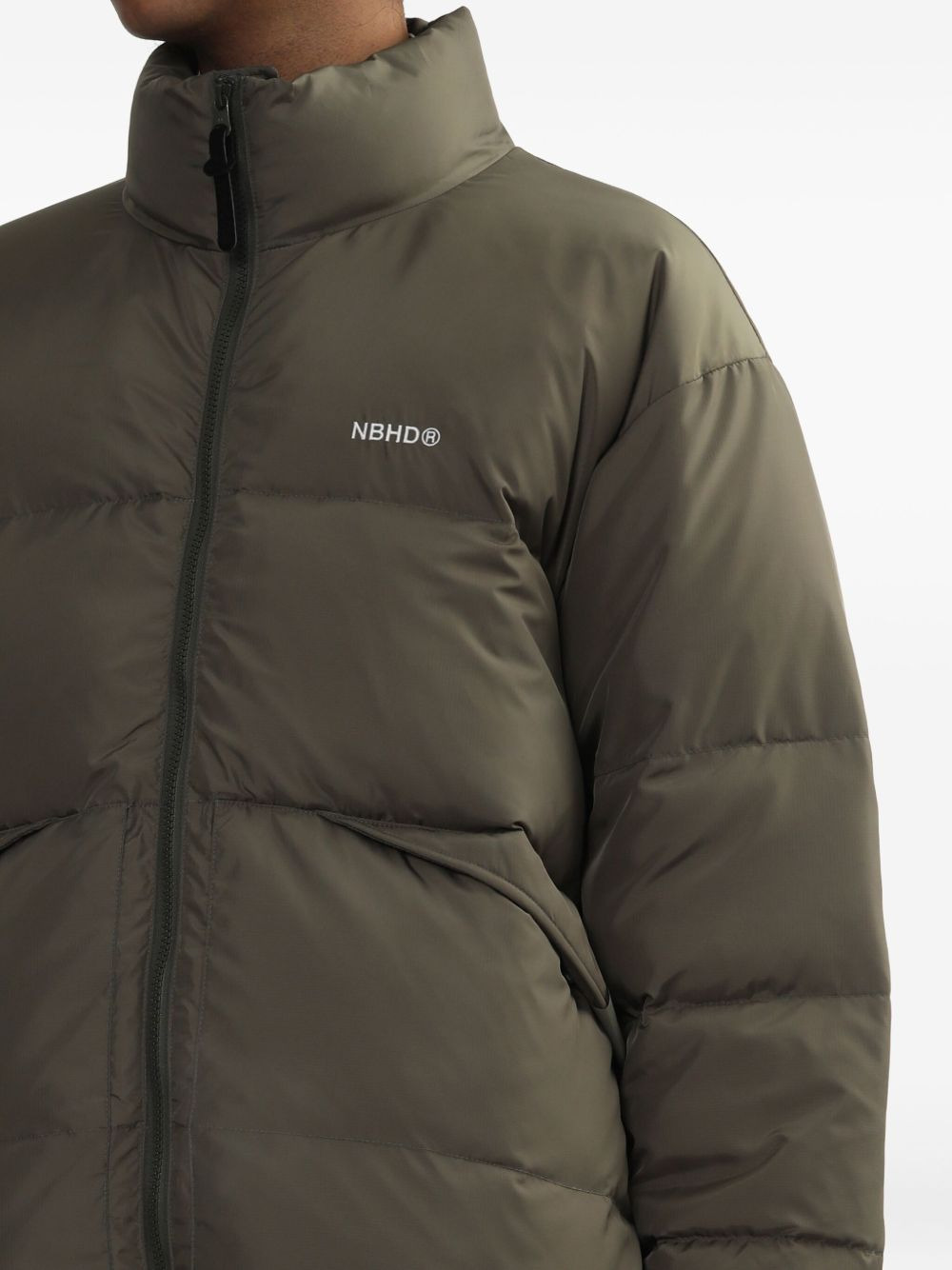 quilted high-neck jacket - 5