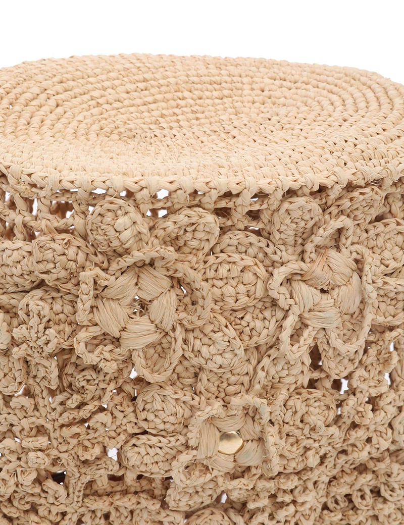 FLORAL RAFFIA CARRY ALL 5
