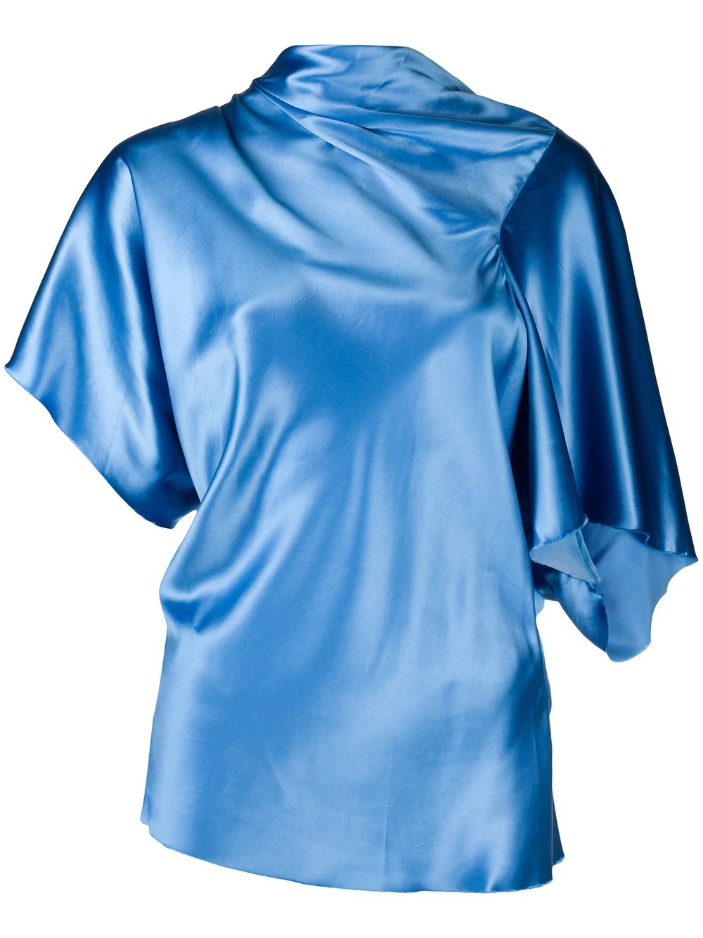 asymmetric satin top - 1