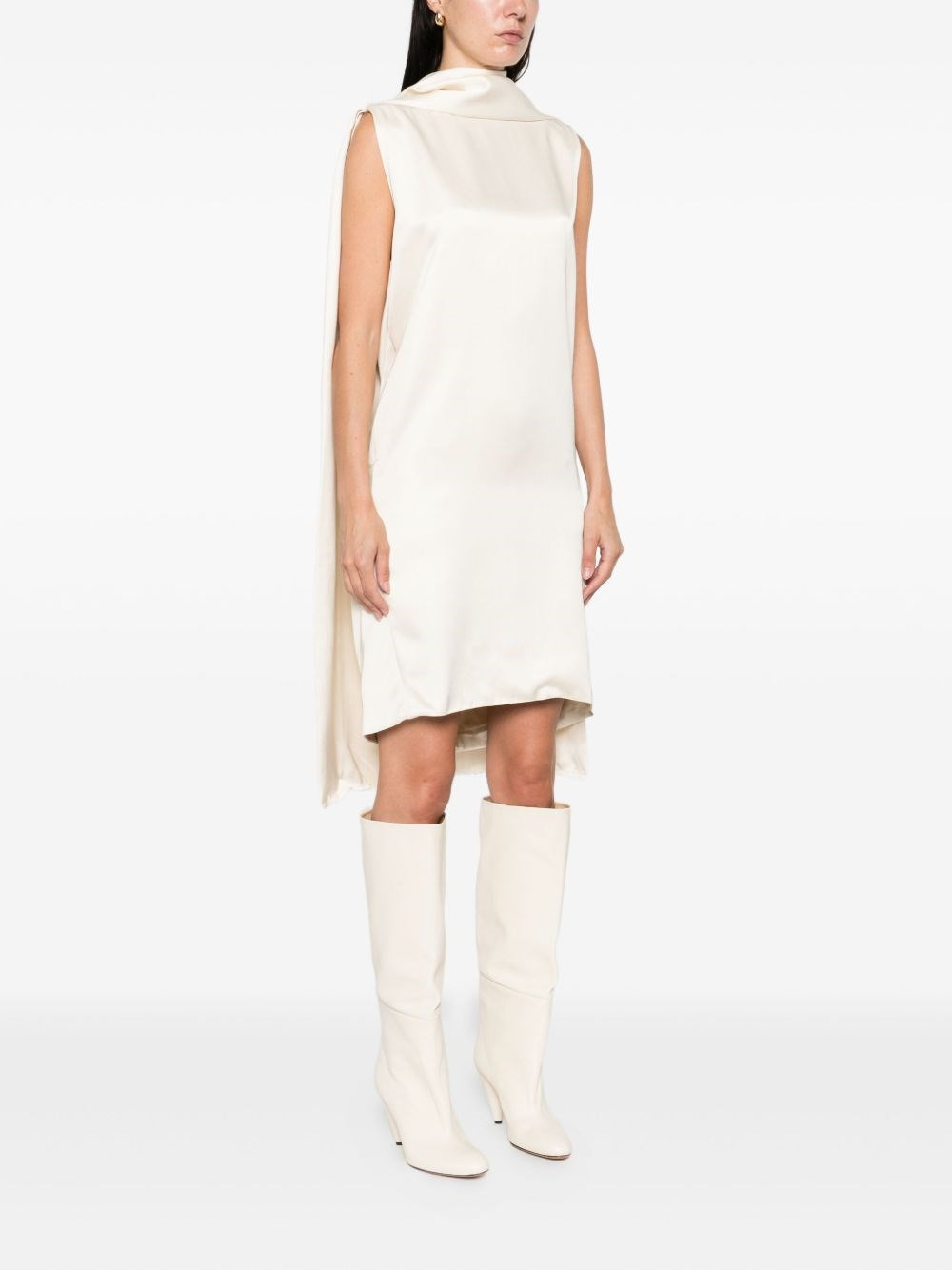 Cocoon scarf dress - 3