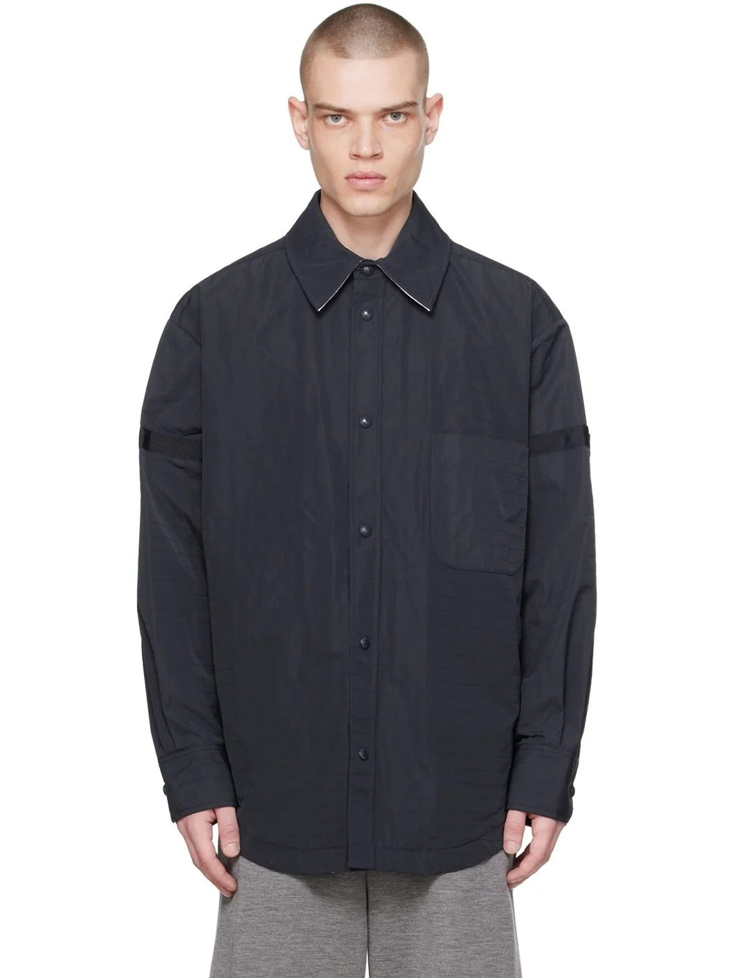 Thom Browne Oversized Tonal Shirt Jacket - 1