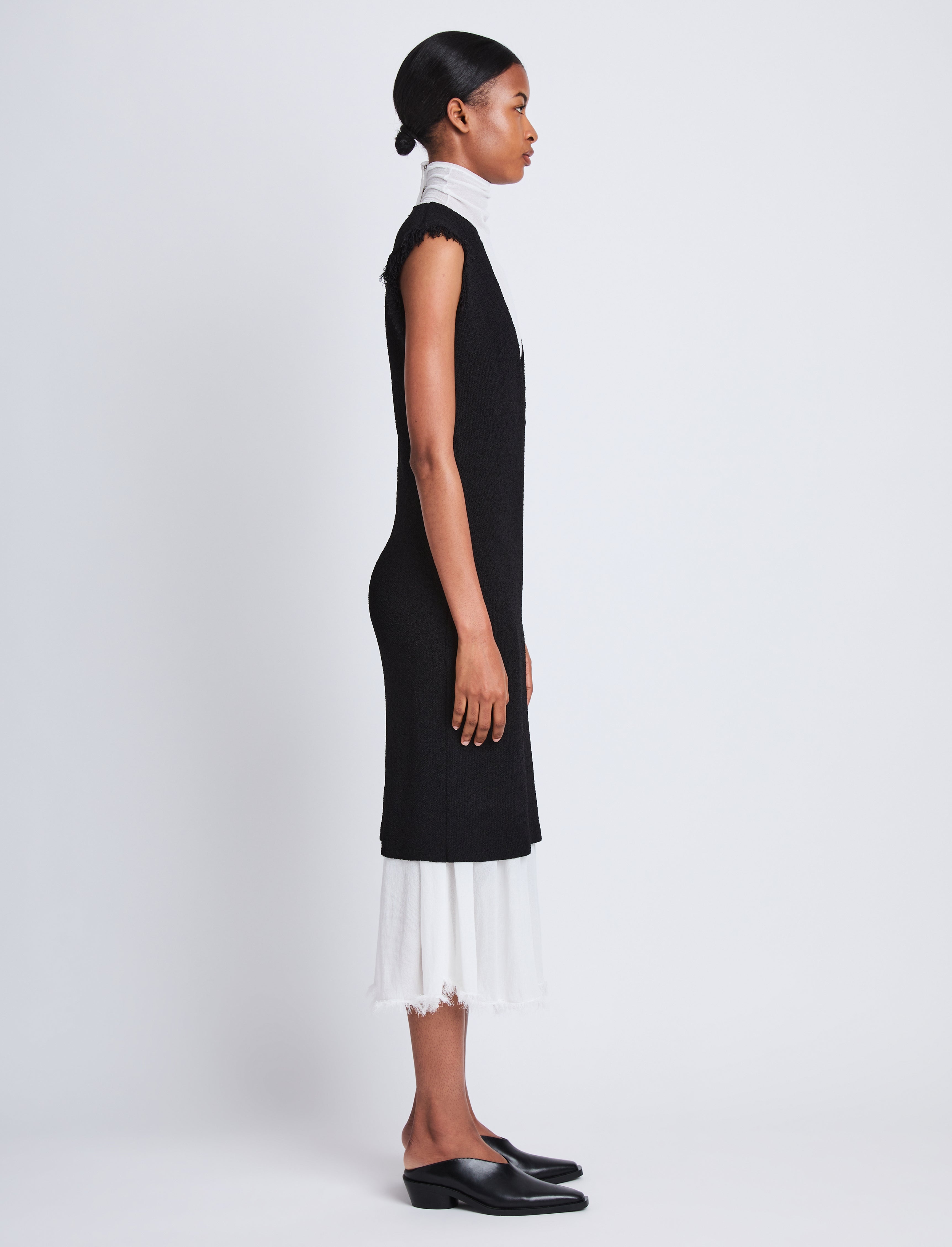 Mary Dress in Viscose Knit Boucle - 3