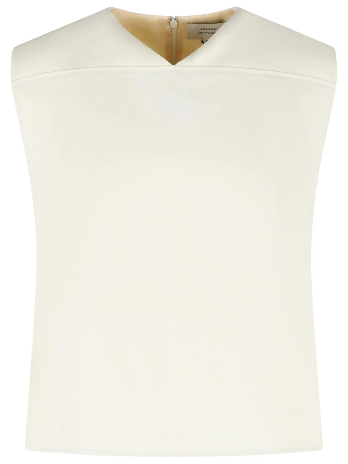 Loulou De Saison 'DAIKA' Viscose And Ivory Wool Blouse - 1