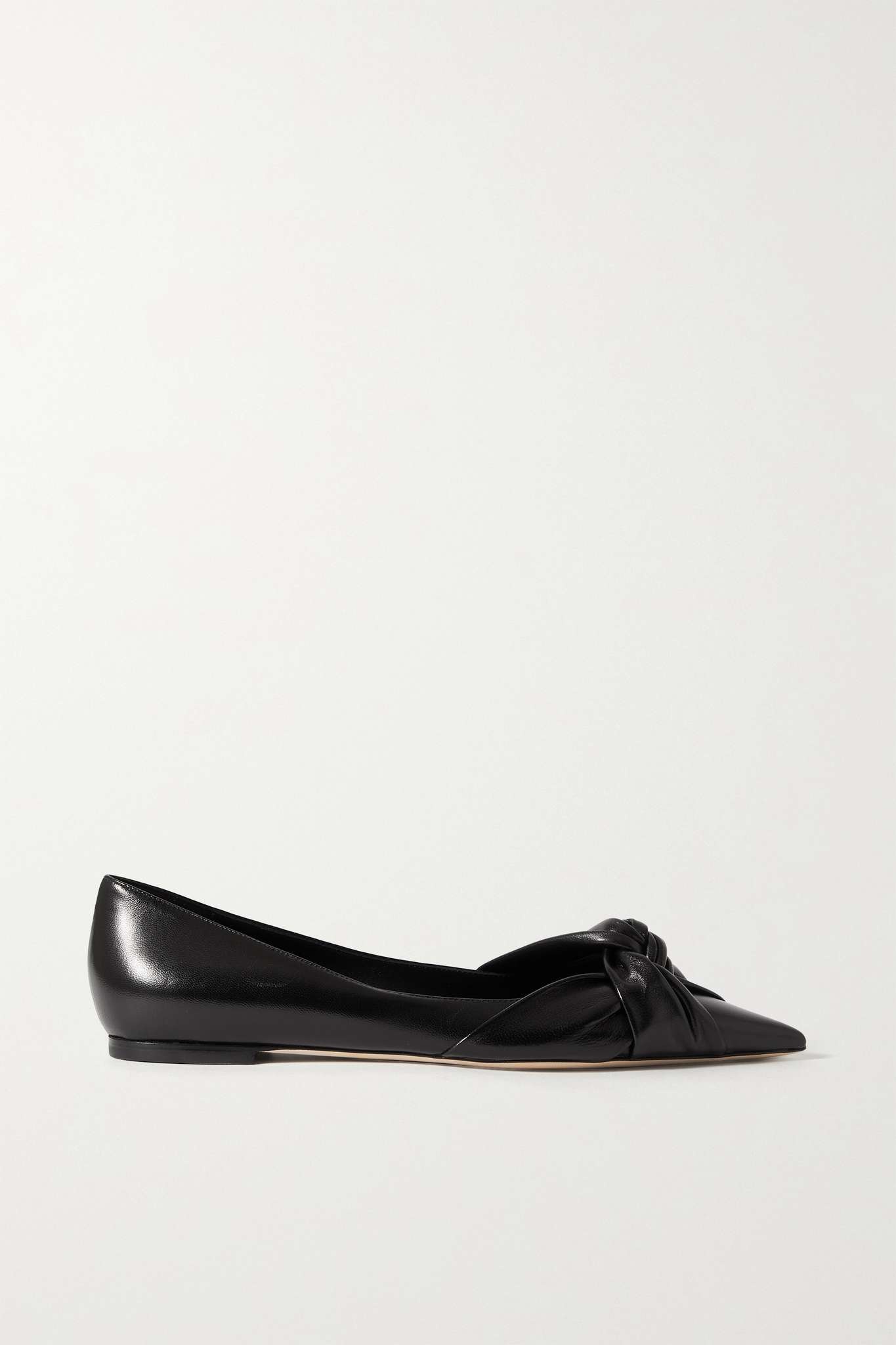 Hedera knotted leather point-toe flats - 1