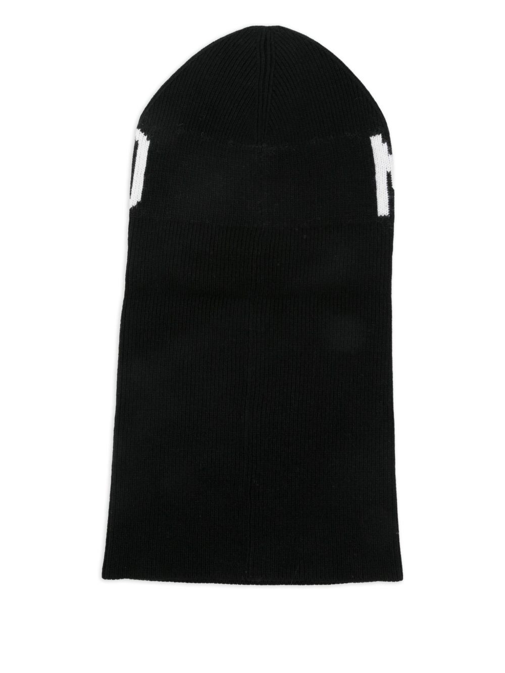 logo-knitted balaclava - 2
