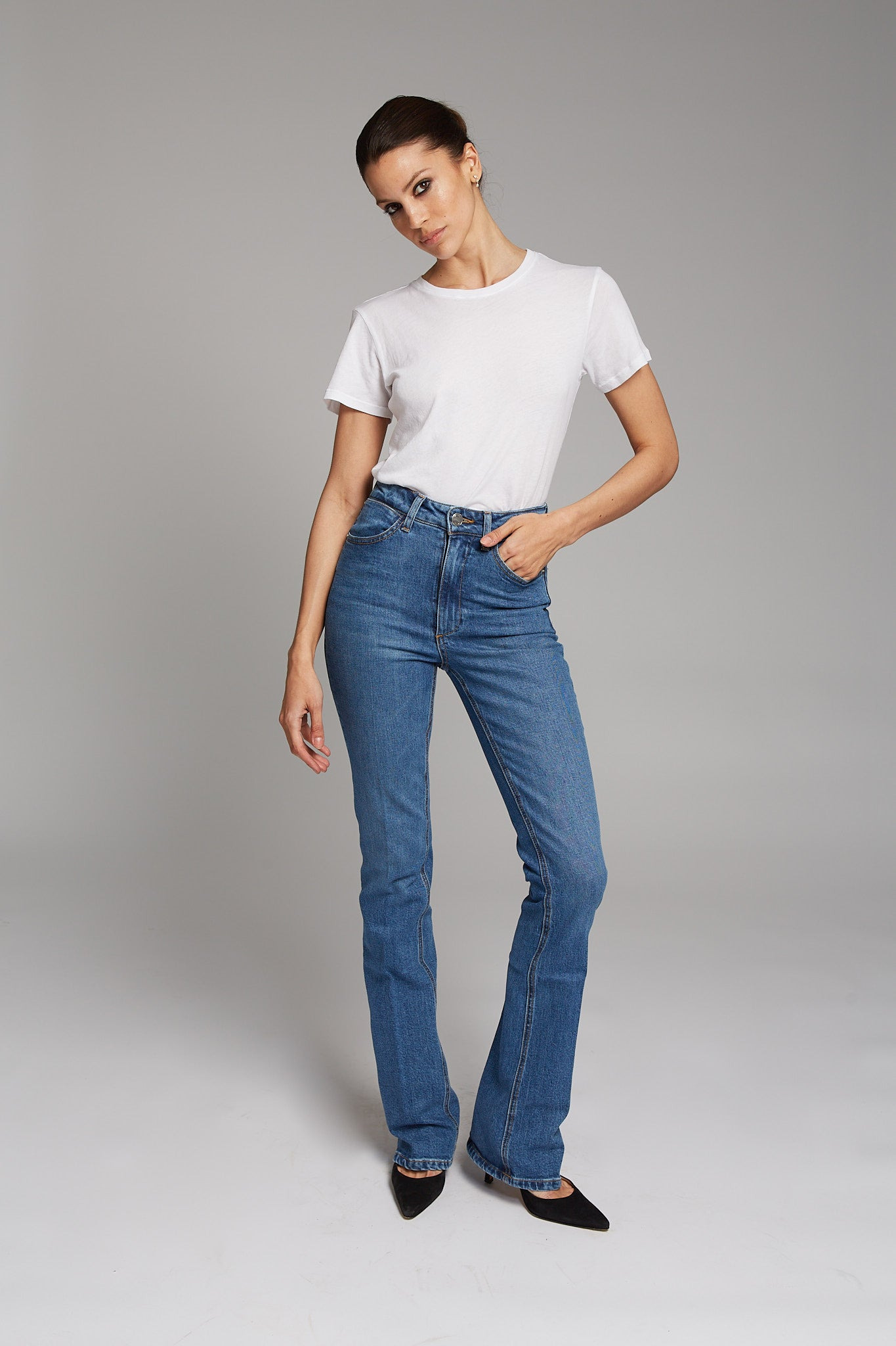CHARLOTTE MICRO FLARE DENIM - 7
