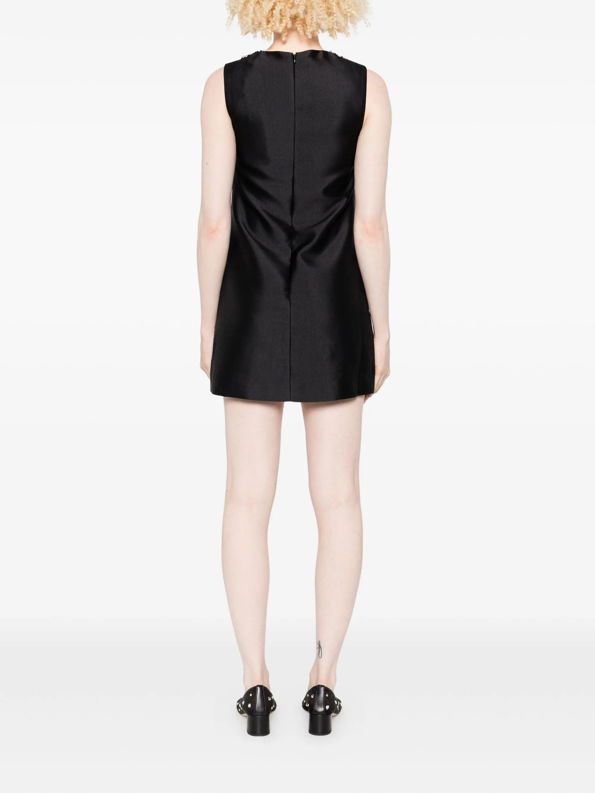 Self-portrait Embellished-pocket Mini Dress - 4