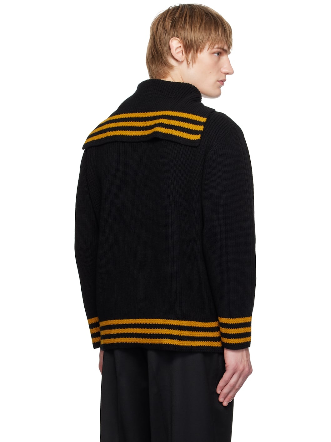 Black Deck Stripe Sweater - 3