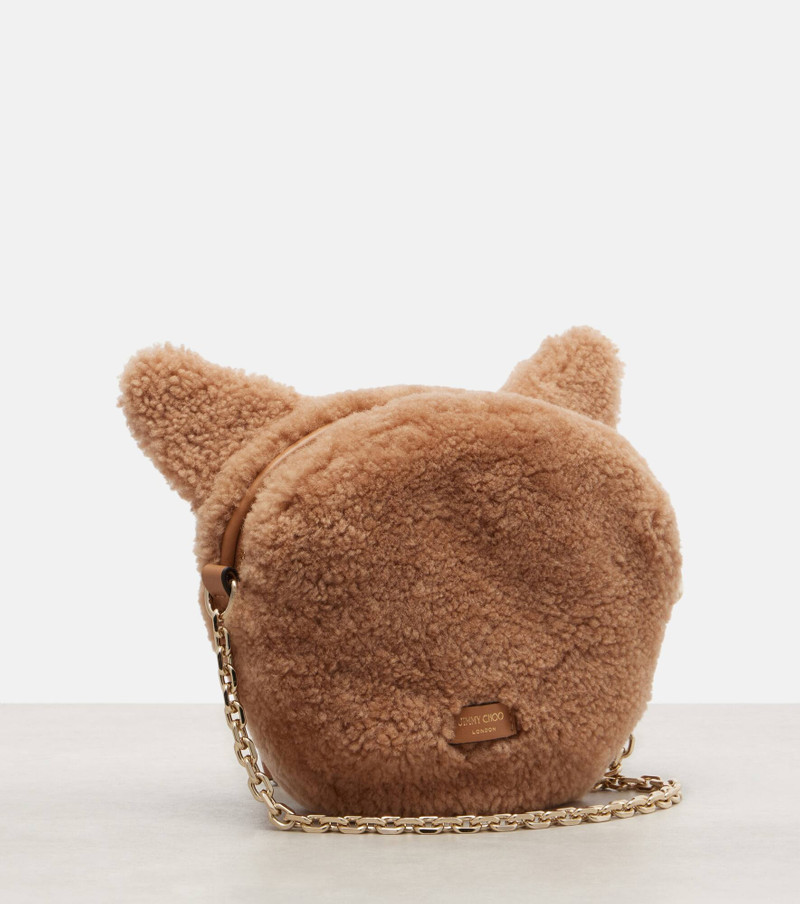 Soft Fox Mini shearling shoulder bag 4