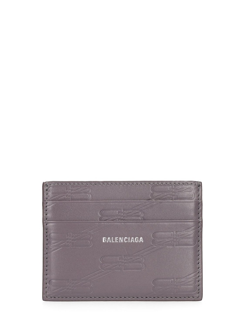 BB monogram leather card case - 1