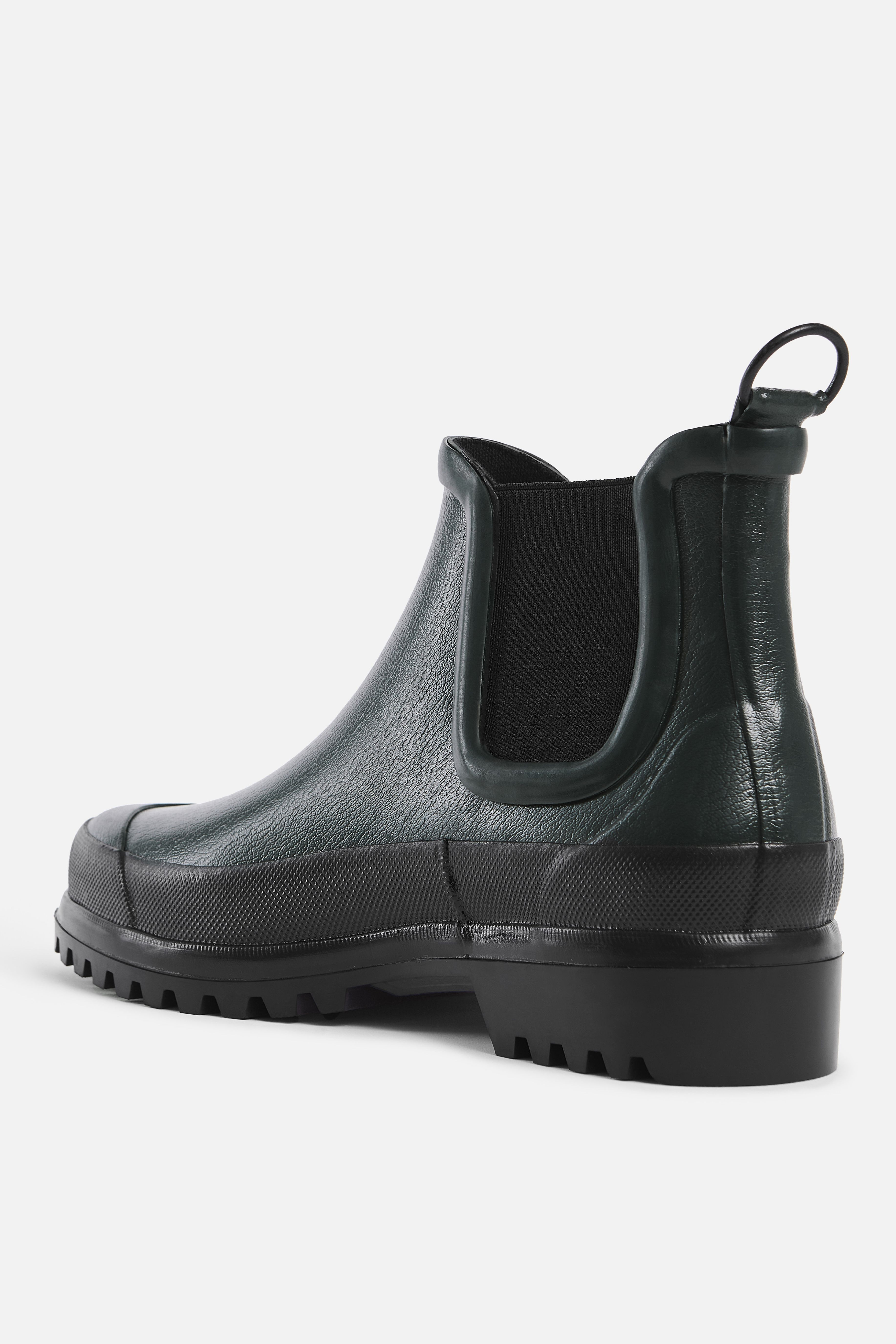 Dark Green and Black Waterproof Chelsea Rainwalker Boots - 2