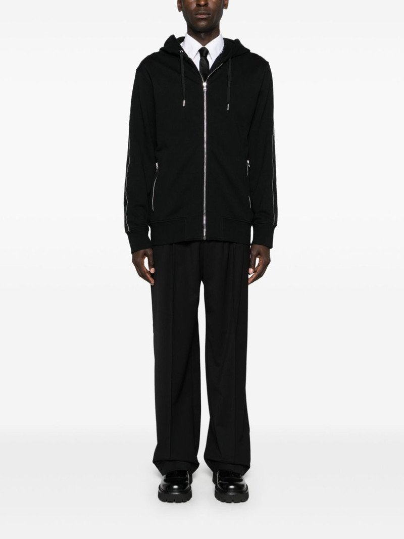 Alexander McQueen logo-trimmed cotton hoodie outlook
