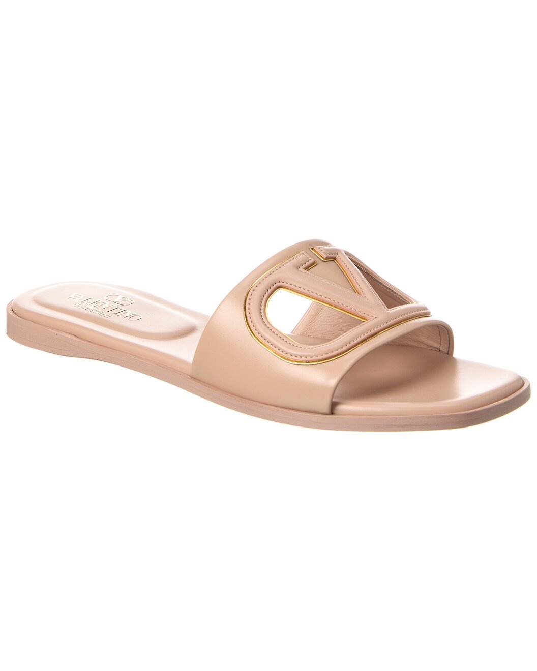 Valentino VLogo Cutout Leather Sandal - 1