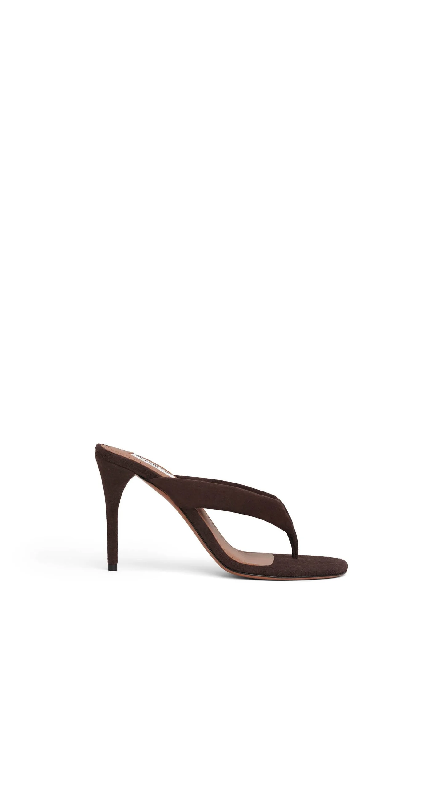 HEEL THONG MULES IN SUEDE - 1