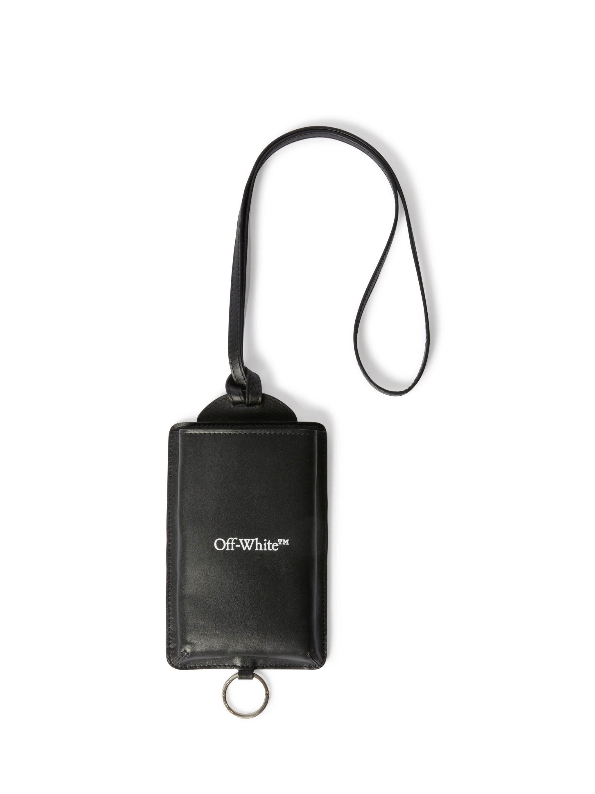 Black Bookish Neck Phone Cardholder - 1