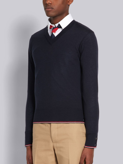 Thom Browne Classic Cashmere V-neck Pullover outlook