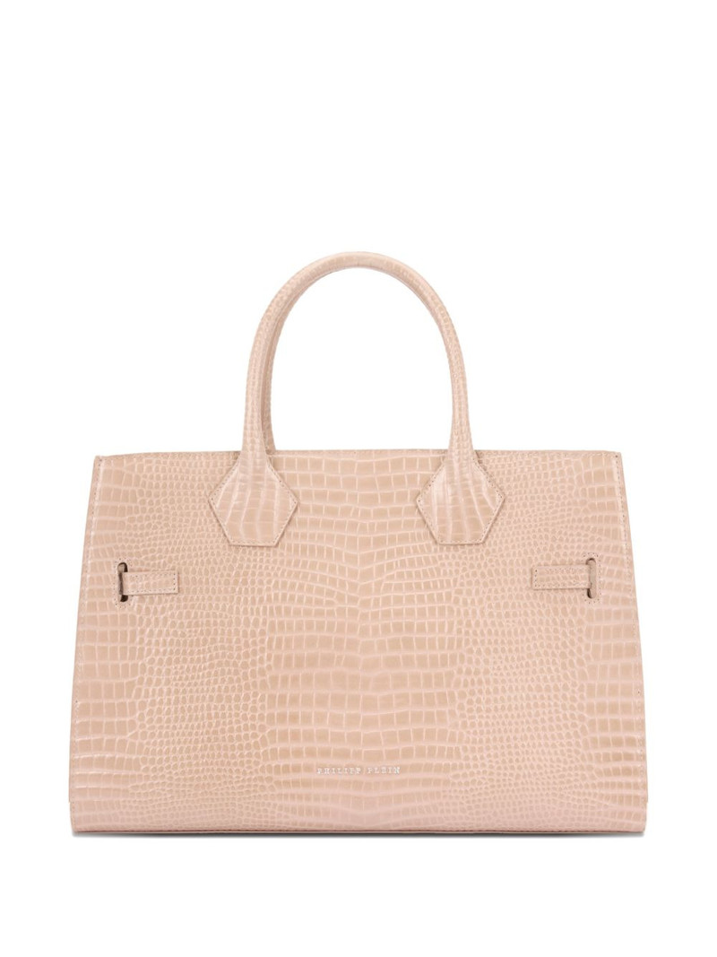 PHILIPP PLEIN crocodile-effect tote bag outlook