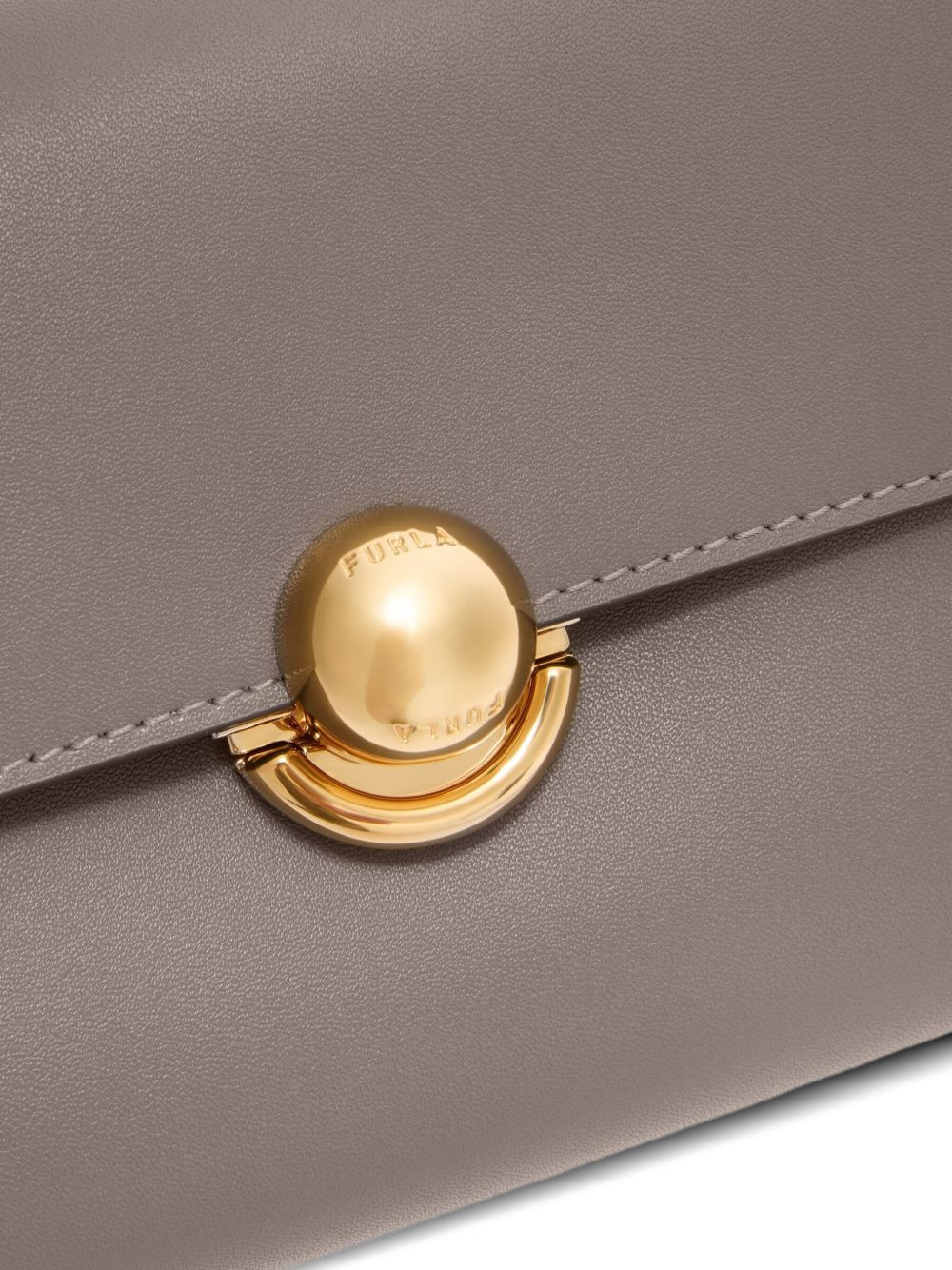 spherical-clasp leather mini bag - 5