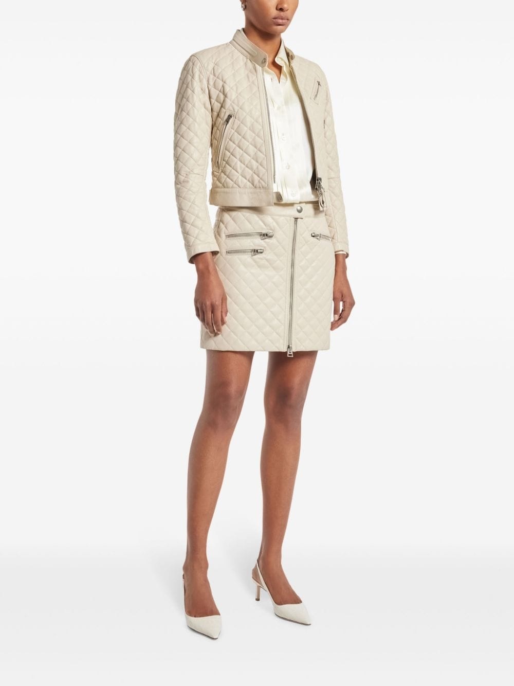 pleated silk shirt - 2