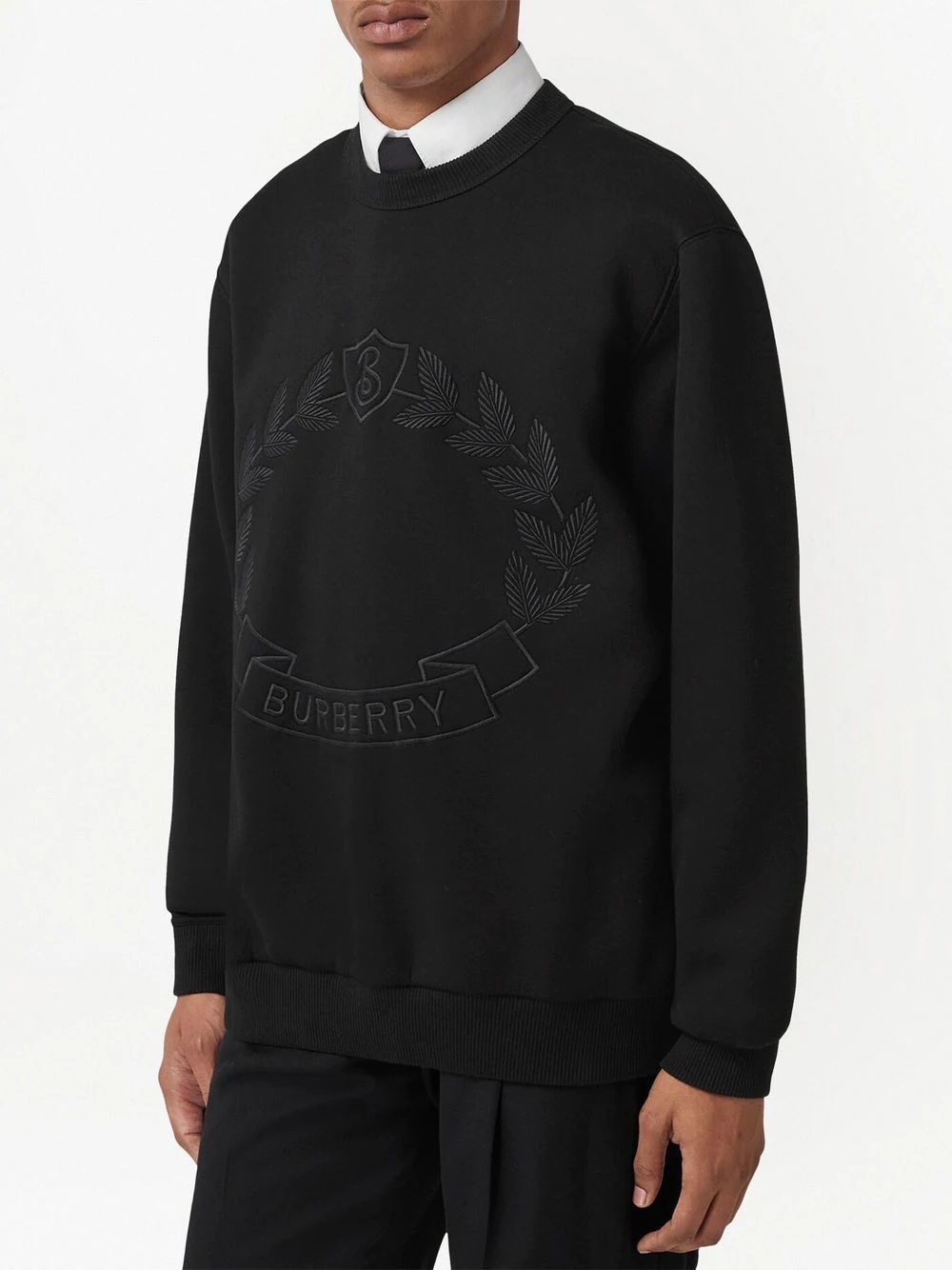 Oak Leaf-embroidery sweatshirt - 3
