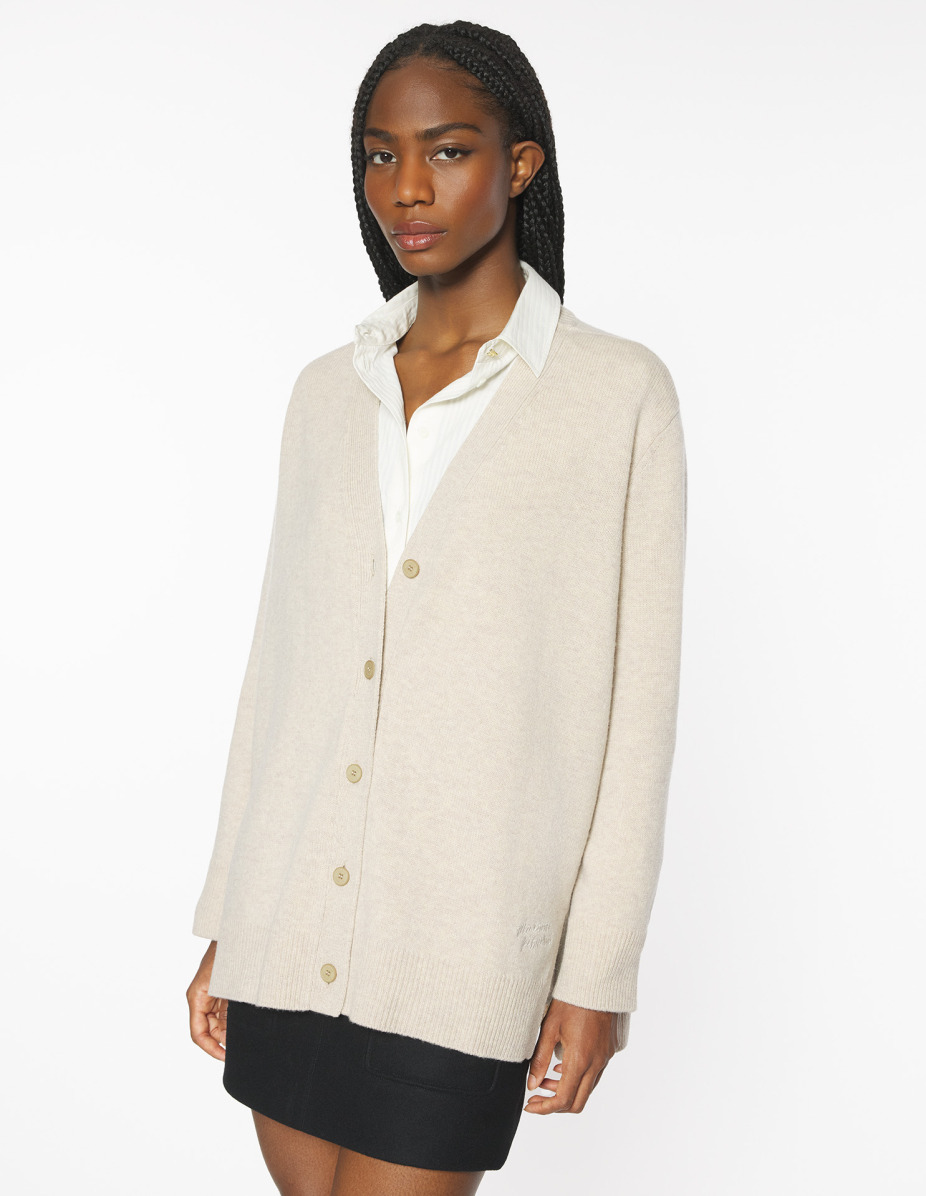 MERINO WOOL LONG CARDIGAN - 3