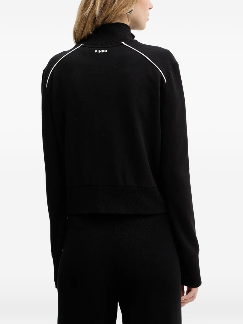 logo-embroidered sweat jacket 3