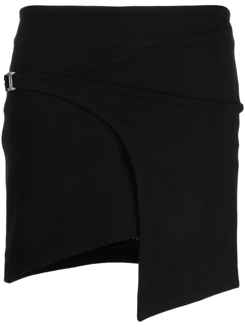 wrap fitted miniskirt - 1