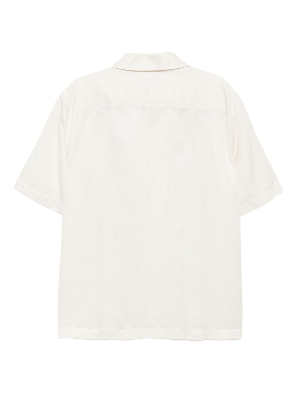 logo-embroidered striped shirt - 2