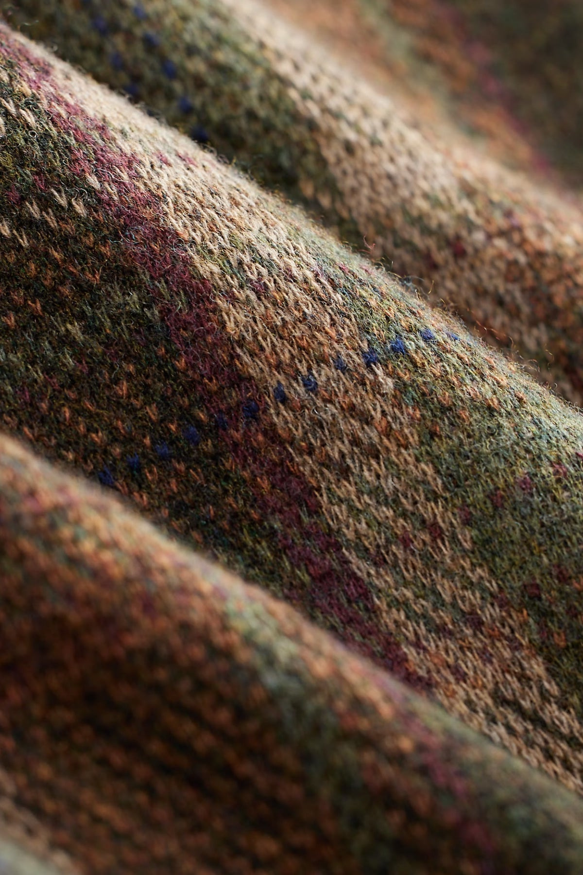 Plaid Wool-Cashmere Workshirt Sweater - Olive Multi - 4